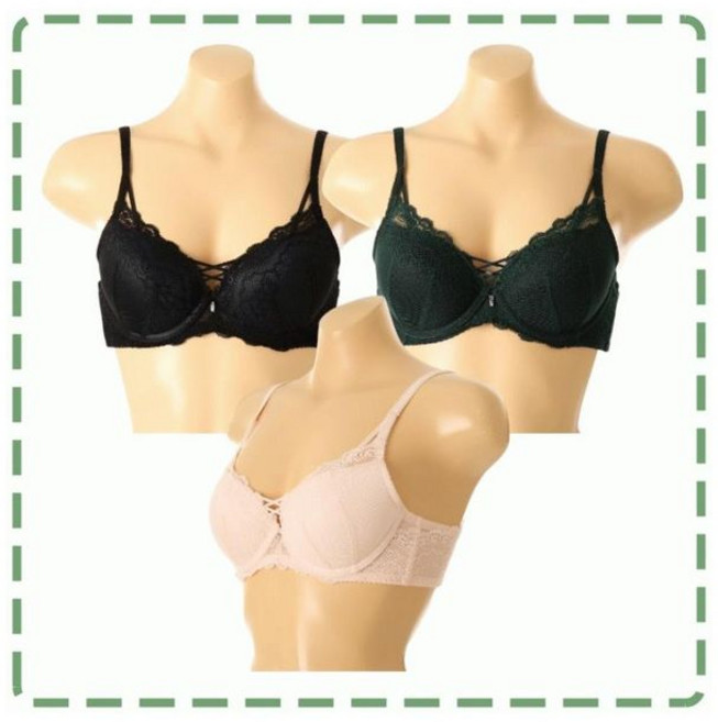 솔브 정상 25AW 윈터글로리 레이스 가슴모아주는 코르셋 브라 G컵 SBRD575G S