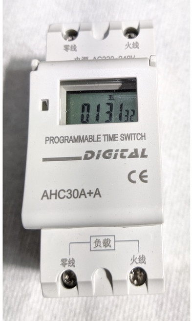 DONADOELE AHC30A+A 數位定時開關 220V 可程式化定時器, 1個