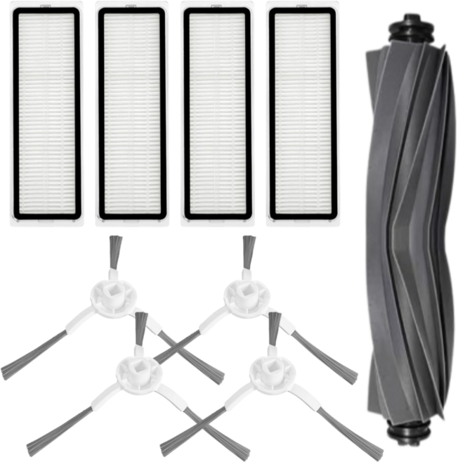 비브랜드 드리미 Dreame L10s plus 플러스 로봇청소기 필터 사이드 브러쉬 호환 부품, 1세트, 소모품