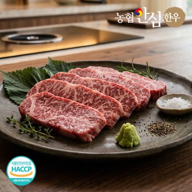 농협안심한우 1등급 한우 업진살 600g(300g x 2팩), 600g, 1개