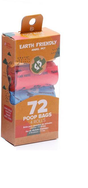 호강펫 강아지 배변봉투 휴대용 산화생분해 똥츄 풉백, 1개, 4개입, 혼합색상