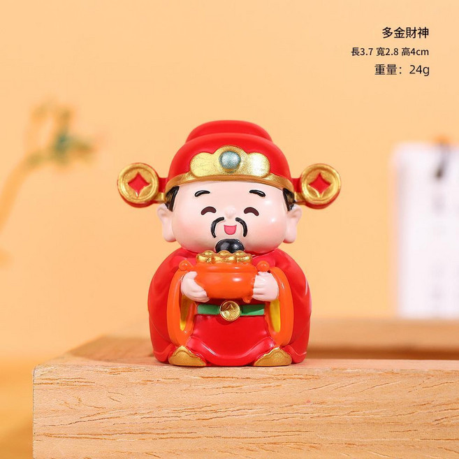 賜福觀音 樹脂擺件, 多金財神, 1個