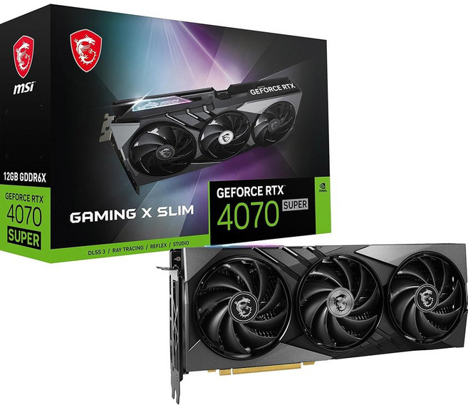 MSI RTX 4070 슈퍼 12G 2X OC 게이밍 그래픽 카드 - 12GB GDDR6X(21Gbps / 192비트) 4.0-2, 04RTX 4070 SUPER 12G GAMING X