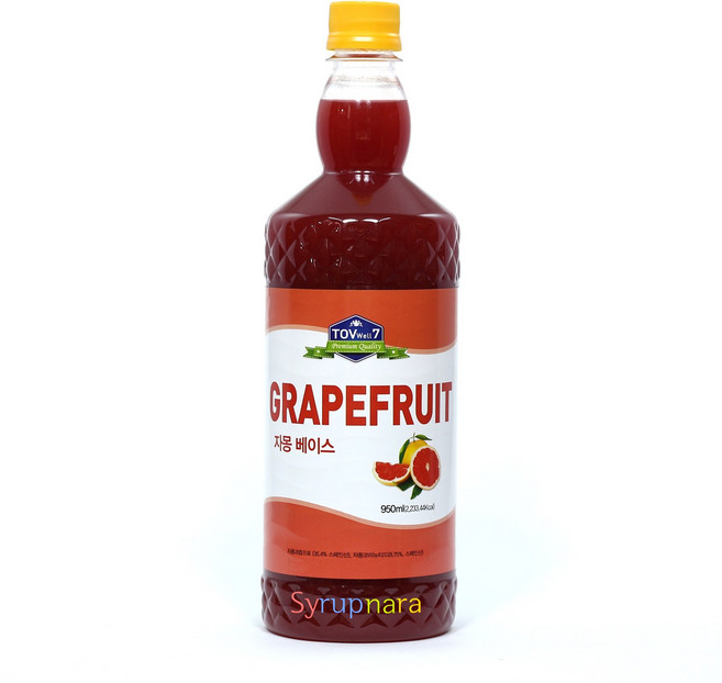 토브웰7 자몽 베이스 950ml 에이드 칵테일 자몽맥주 농축액, 1개