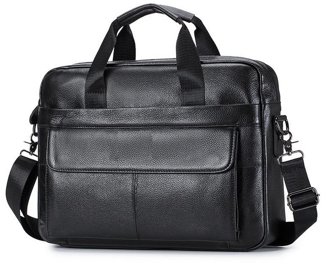 ANYOU 남자 가죽 서류가방 대용량 노트북 사무가방