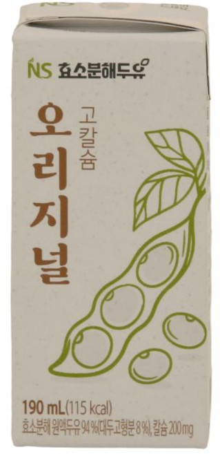 네이처세븐 효소분해 오리지널 고칼슘 두유, 24개, 190ml