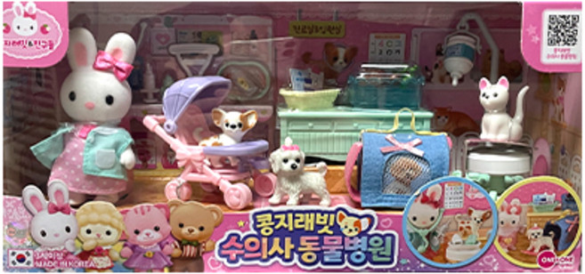 원앤원-콩지래빗 수의사 동물병원, 1개, 혼합색상