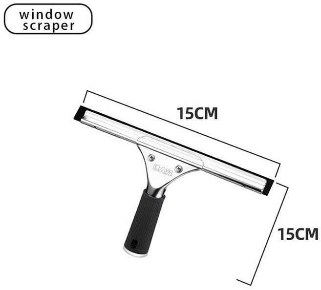 유리 청소 스퀴지 창 와이퍼 도구 욕실 샤워용 고무 블레이드 가정용 자동차 식탁, 04 15cm