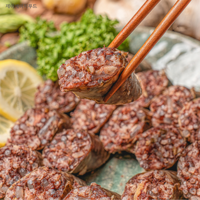 박지혜 백암 병천 순대 2kg 옛날 토종순대 간편식 냉동, 2개