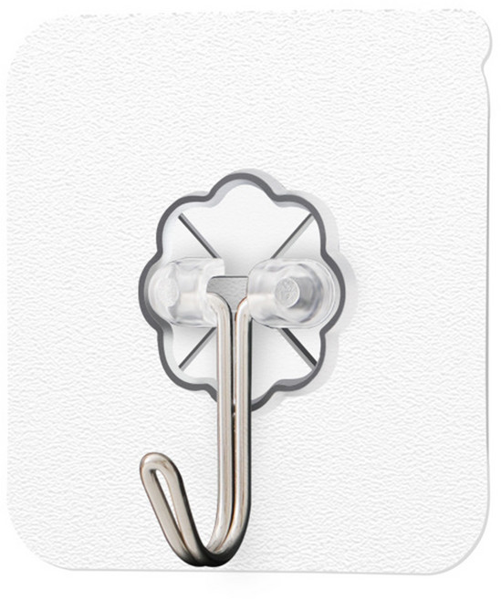 EGMI 초강력 무타공 접착식 후크 22개, 1세트, 투명