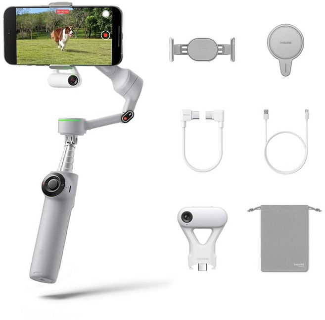 Insta360 Flow 2 Pro 짐벌 스태빌라이저(iPhone/Android 대응) 트래킹 대응 스마트폰 짐벌. 필라이트 내장 셀카 막대 & 삼각대를 탑재. Vlog, 상세페이지 참조, 상세페이지 참조, CINSABQB