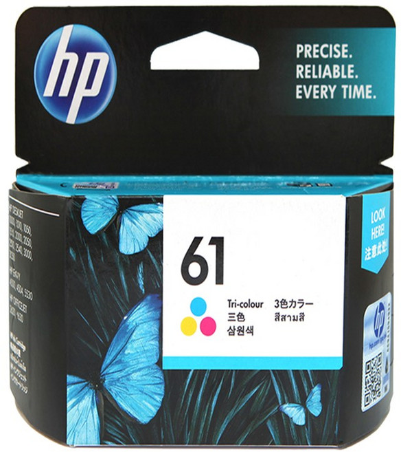 IN HP정품잉크/HP61/CH561WA/1000-J110A/1000-J110C, HP NO.61, HP61 CH562WA 3색, 1개