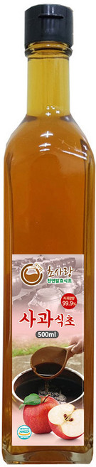 초사랑 사과초모식초 500ml 사과식초 초모식초 천연발효식초 발효식초 천연식초 과일식초 생산자직접판매, 2개