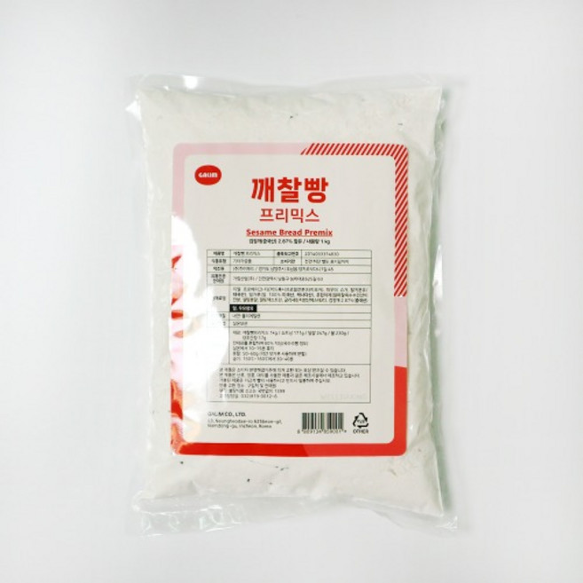 웰베이킹 깨찰빵 프리믹스, 1개, 1kg
