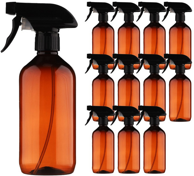 건스프레이 블랙캡 브라운 500ml 12개 플라스틱 공병 소분병 여행 화장품용기