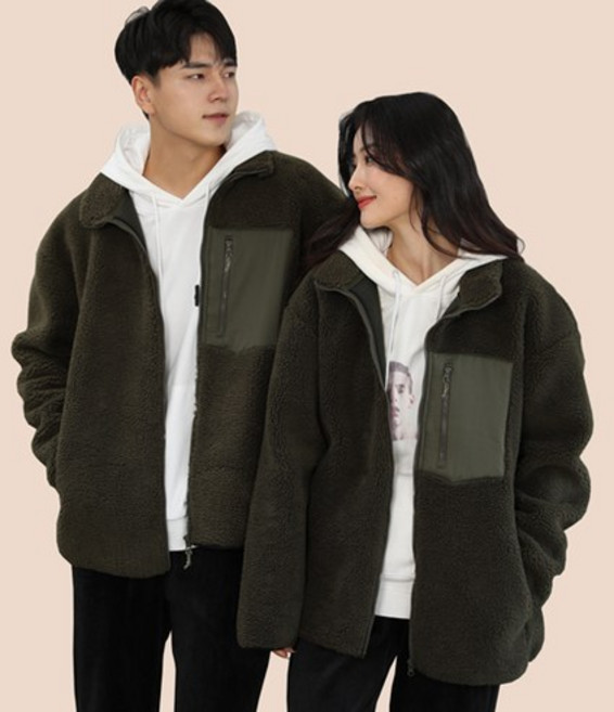 텐클로 남여공용 빅사이즈 양털플리스자켓