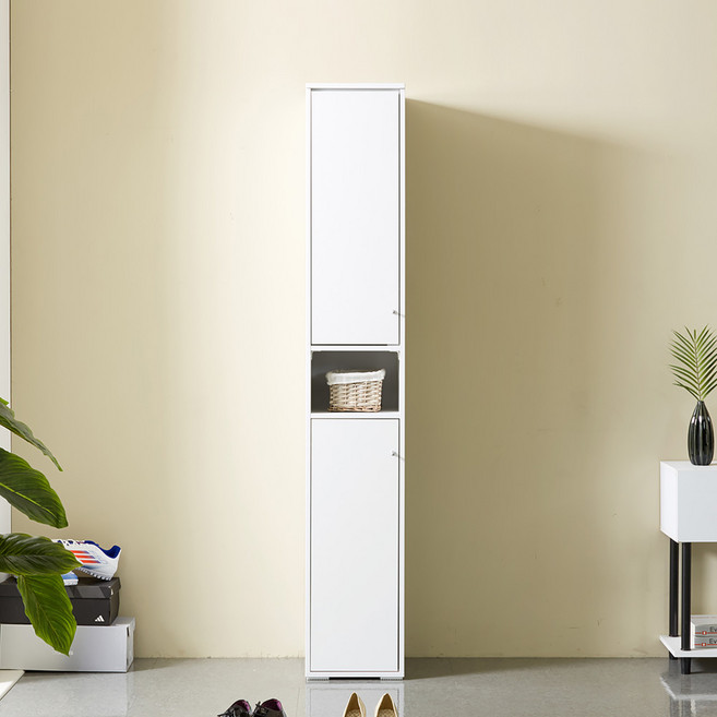 힘찬리빙 아이비 300 높은 신발장 아파트 현관 키큰 틈새 수납장 원룸 폭좁은 신발 선반, 9단, 아이비 300 높은 신발장(화이트)