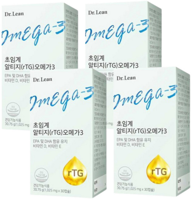 닥터린 초임계 알티지 오메가3, 30정, 4개