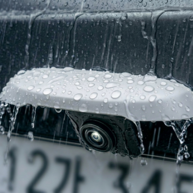 SABUDU 후방카메라 빗물가리개 실리콘 커버 레인 쉴드, 에디션 퓨어 화이트, 1개