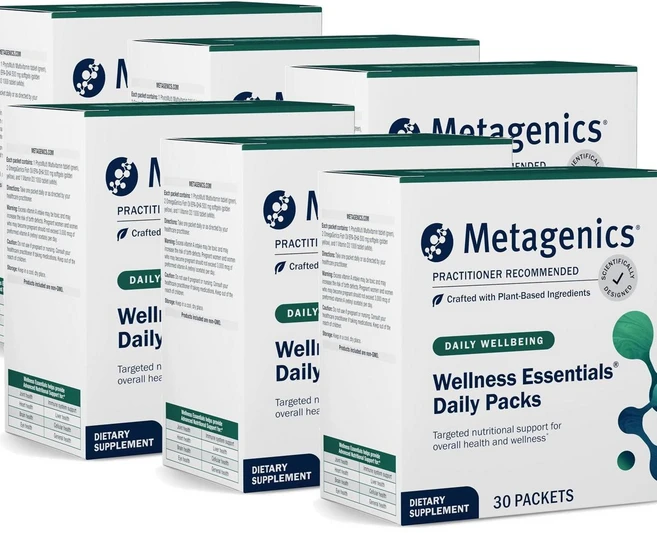 메타제닉스 웰니스 에센셜 멀티비타민 미네랄 30포입 Metagenics Wellness Essentials, 6개, 30정 - 쿠팡