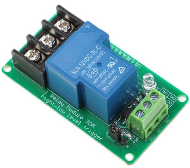 옵토커플러 절연 기능이 있는 1개의 채널 릴레이 모듈 30A 5V 높고 낮은 트리거 지원합니다., 02 24V