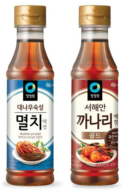 청정원 멸치액젓 500g + 청정원 까나리액젓골드 500g, 1세트