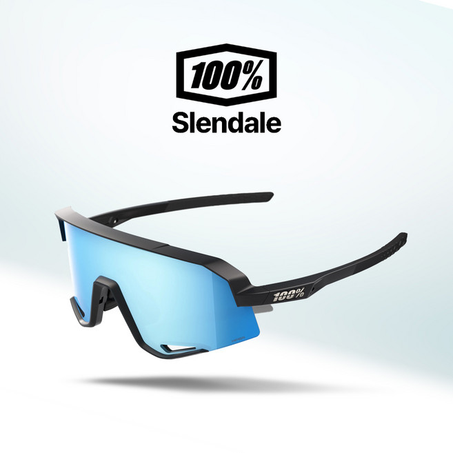 100% 고글 슬렌데일 자전거 야구 골프 스포츠 선글라스 100퍼센트 100프로(57), 2. 매트블랙/블루미러(03), 1개