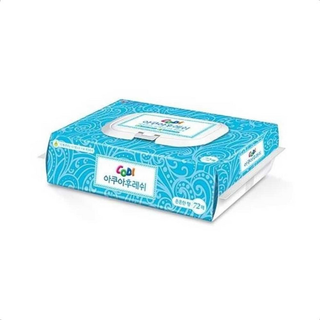 코디 아쿠아 물티슈 캡형 72매 1개