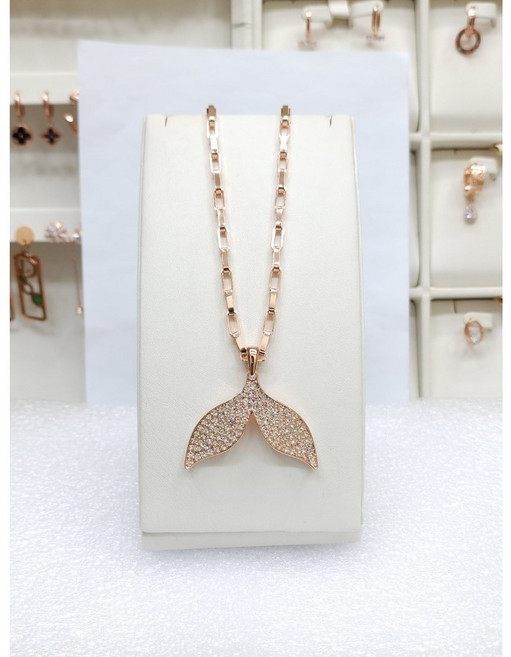 로뎀 Premium Luxury 고래꼬리 Long 목걸이 (RD23020179)