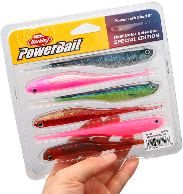 버클리 저크쉐드 5인치 광어 다운샷 웜, 1개, 60g, 스페셜 패키지