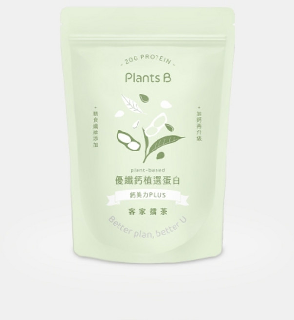 Plants B 優纖鈣植選蛋白【客家擂茶】, 1包, 500g
