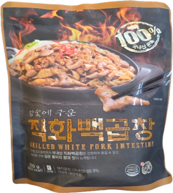 도드람 참숯에 구운 직화 백곱창 300g(냉장), 1개
