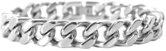 체인 팔찌 남자 실버 악세서리 써지컬스틸 BR24