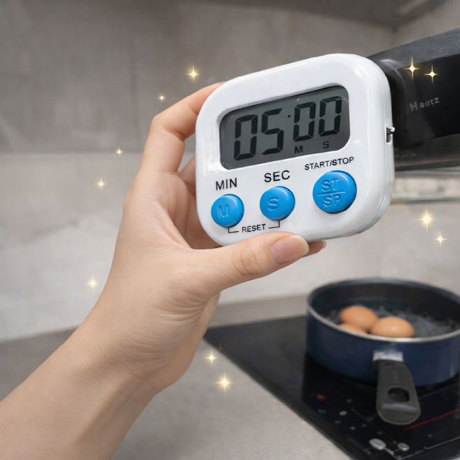 이거슨픽 디지털 주방 쿠킹 알람 자석 타이머, 1개, 화이트