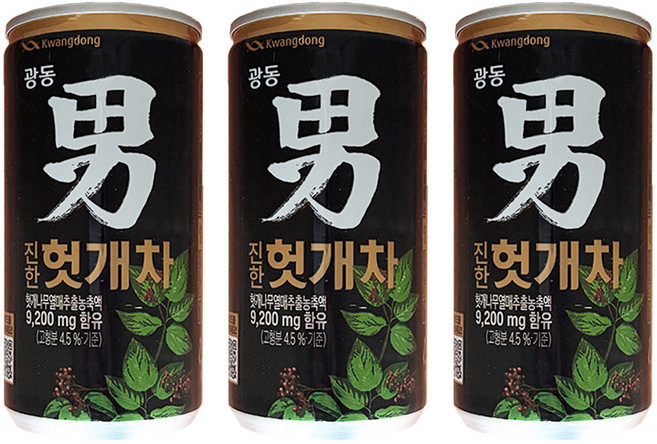 광동헛개차 175ml 20캔, 20개