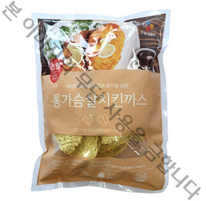 이츠웰 허브치킨통가슴살까스, 1kg, 2개