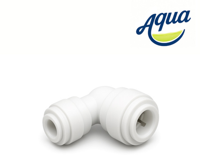 AQUQ 정수기 호스용 8mm(5/16)-10mm(3/8) 리듀싱 변환피팅 원터치 레듀서 L피팅, (8-10mm)L피팅, 1개