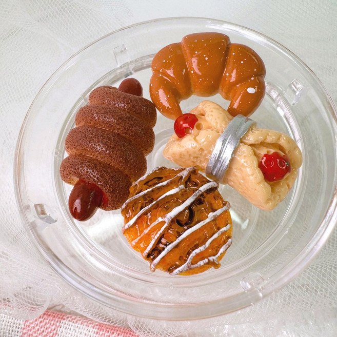 [라즈베리데이] 미니어처 베이커리 빵 모형 파츠 4종, 페스츄리 rsA2, 1개