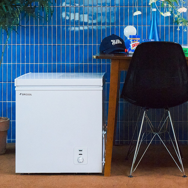 포쿨 미니냉동고 소형 가정용 업소용 FC-60BDW, 화이트 60L