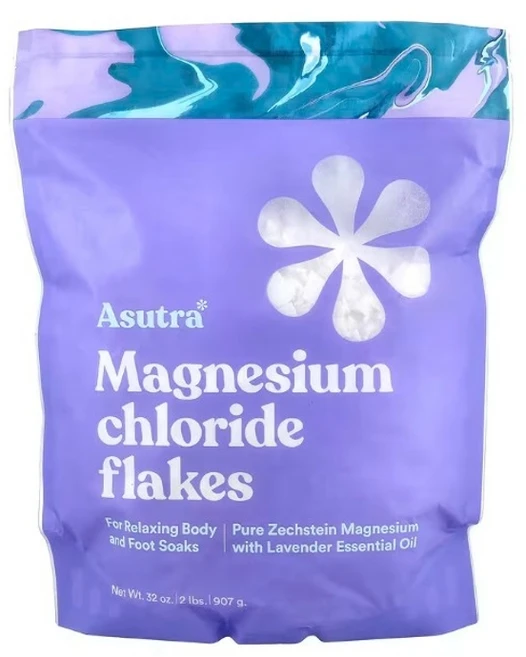 Asutra 마그네슘 클로라이드 플레이크 입욕 및 족욕제 907g (32oz) 1개 - 쿠팡