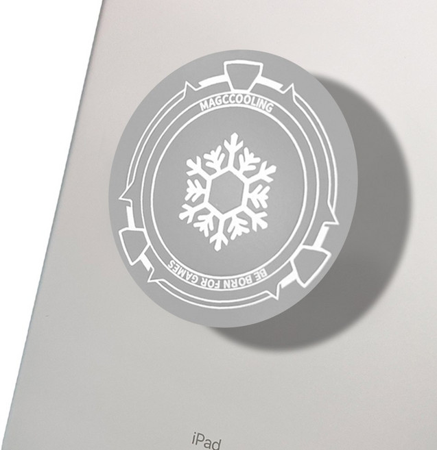 스마트폰 태블릿 부착형 스노우 쿨링패드 맥세이프 호환, 1개, 태블릿용 실버