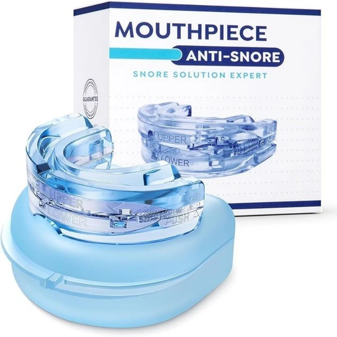 Adjustable anti snore Mouthpiece 조절 가능한 코골이 방지 마우스피스, BLUE - 쿠팡