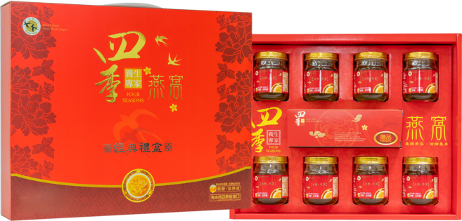 四季低糖冰糖燕窩/馬來西亞原裝進口(最新效期至2028年04月09日), 8個, 8瓶裝, 75ml