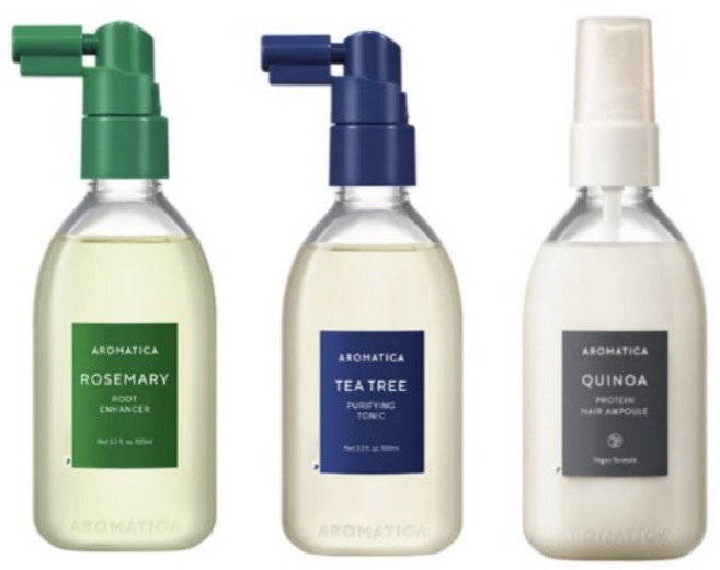 아로마티카 헤어앰플 헤어토닉 로즈마리 티트리 퀴노아 쿨링 두피 영양제 탈모 지성 민감성, 1개