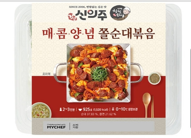 강추!! 신의주 매콤양념 쫄순대 볶음, 1개, 925g