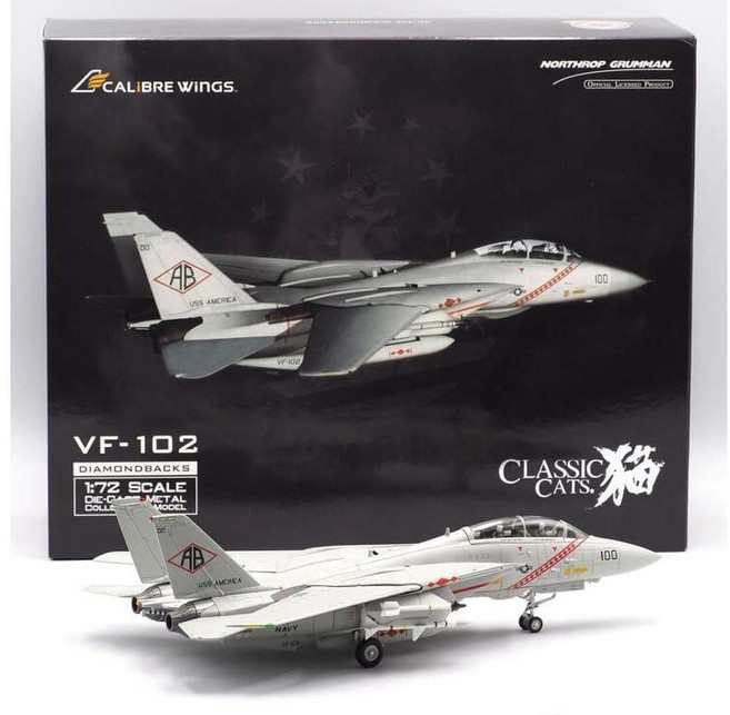 Calibre Wings F-14A Tomcat VF-102 1:72 飛機模型, 1個