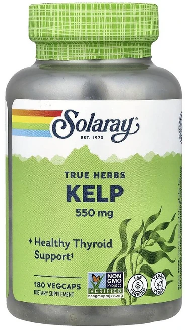 솔라래이 트루 허브 켈프 해조류 베지 캡슐 180정, 1개 - 쿠팡