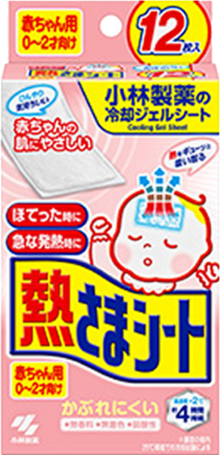 고바야시 네츠사마시트 열냉각시트 해열 영유아용 12매입, 12개입, 1개