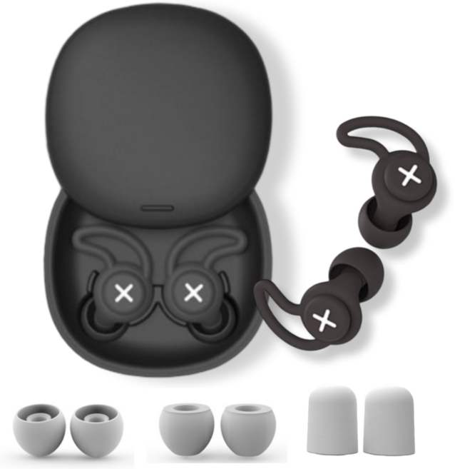 라발스 이어플러그 소음방지 차단 수면 귀마개 블랙, 1쌍, 1세트