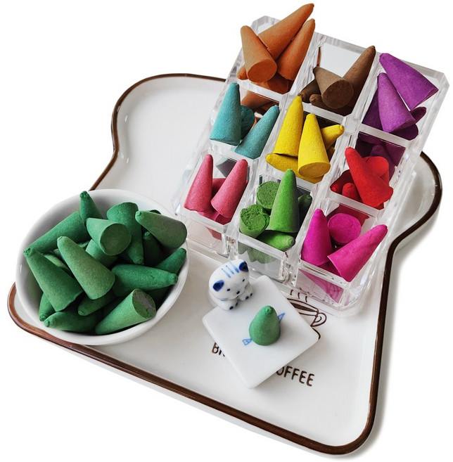 태양아로마향 인센스 콘향 9종 180개(+20개) 향받침, F